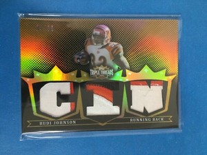  F141,485  2007 Topps Triple Threads Relic Gold #TTR103 Rudi Johnson 04/09