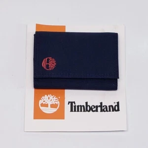 Timberland Men's Polyester Extra Capacity Trifold Wallet Navy-Hook & Loop Close - Picture 1 of 4