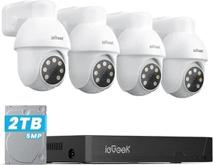 ieGeek 5MP PoE Security Camera System,Outdoor/Indoor PoE Cameras with 8CH NVR - Picture 1 of 9
