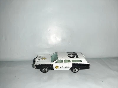 Vtg 1970's Yatming # 1015 Ford Police Car Wagon Black & White Hong Kong - Image 1 of 4