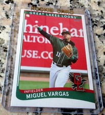 MIGUEL VARGAS 2021 Choice Great Lakes Loons SP Rookie Card RC LA Dodgers Cuba🔥$