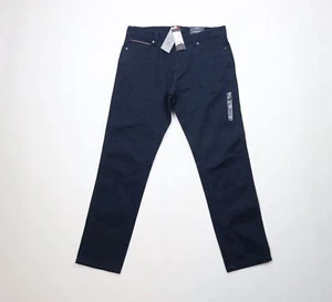 Deadstock New Tommy Hilfiger Mens 31x29 Custom Fit Slim Leg Flex Pants Navy Blue - Picture 1 of 14