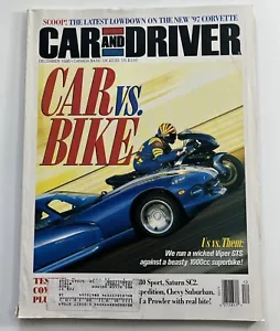 Car & Driver Magazine VTG December 1996 Dodge Viper GTS Saturn SC2 Dodge Dakota - Picture 1 of 24