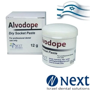 Dental Alvodope Alvocure Dry socket paste 12 gr Israel - Picture 1 of 3