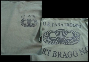 Military Freefall Fall Parachutist US Army Fallschirmjäger T-Shirt MEDIUM Military - Bild 1 von 3