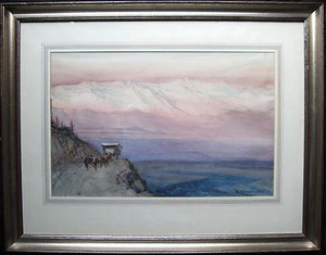 ERNEST BONNENCONTRE PERU ANDES MOUNTAIN POST IMPRESSIONIST PAINTING 1859-1955 - Picture 1 of 11
