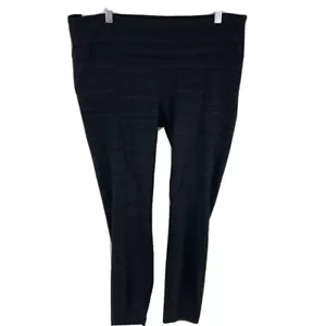 SHAPE Womens Leggings Pants Black DryFuze Mid Rise Marled Stretch XL New - Picture 1 of 10