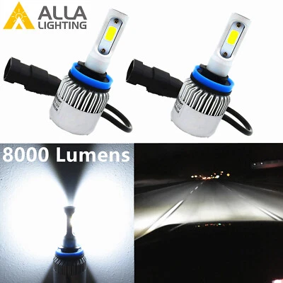 Alla Lighting LED Best Seller 6000K Pure White H11 Headlight Light Bulb Convert - Image 1 of 4