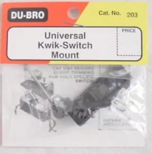 DuBro RC Remote Control Model Airplane Universal Kwik Switch Mount DUB203 203 - Picture 1 of 3