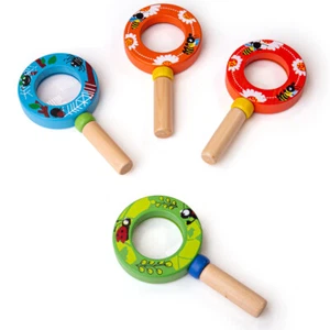 Mini lupas educativas de madera Bigjigs Toys (paquete de 4) ciencia jardín exterior - Imagen 1 de 1