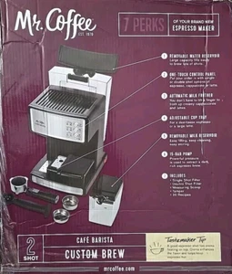 Mr. Coffee Cafe Style Custom Brew Automatic Barista, Pre-Owned, VGC. See Descrip - Picture 1 of 22