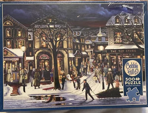 COBBLE HILL 500 Piece Jigsaw Puzzle TIS THE SEASON NEW Christmas 26” X 19” - Picture 1 of 3