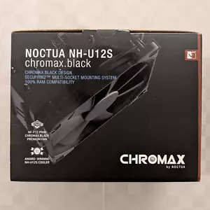 Noctua NH-U12S chromax.black dissipatore CPU 115X 1200 1700 1851 2066 AM4 AM5 - Foto 1 di 7