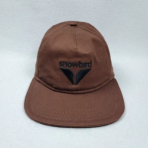Snowbird Ski Resort Hat Cap Men's One Size Brown Leather Strapback Utah Outdoors - Picture 1 of 10