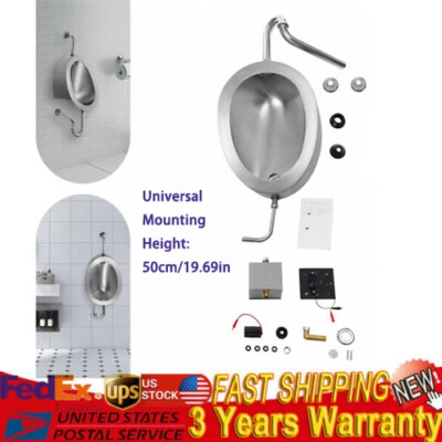 Automatic Wall Mounted Bathroom Urinal, Intelligent Sensor Flush Public Toilet - Image 1 of 4