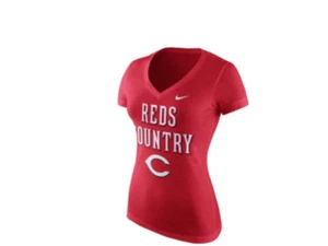 Camiseta Prenda para Mujer NIKE Cincinnati Rojos Frase Local Tri Mezcla Top Nueva con Etiquetas $32 - Imagen 1 de 1