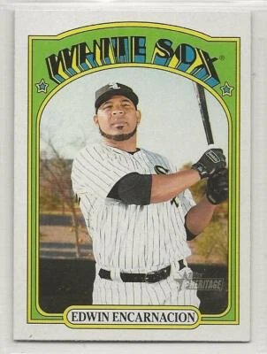 2021 Topps Heritage Edwin Encarnacion High Number SP #413 Chicago White Sox - Image 1 of 2