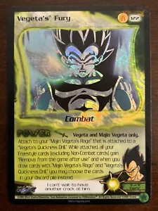 DBZ CCG Vegeta's Fury HOLO FOIL Rare 122 LIMITED Dragon Ball Z Score TCG 2003 - Picture 1 of 16