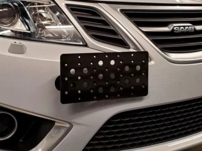 Parachoques delantero gancho de remolque placa de matrícula soporte de montaje para Saab 9-4X 2011 nuevo Foto 1 de 4