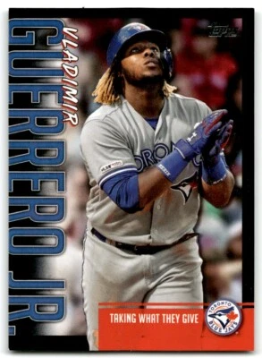 2020 TOPPS PLAYER HIGHLIGHTS VLADIMIR GUERRERO JR. BLACK VLADIMIR GUERRERO JR. - Image 1 of 2