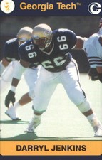 1991 Georgia Tech Collegiate Collection Multi-Sport Card #126 Darryl Jenkins