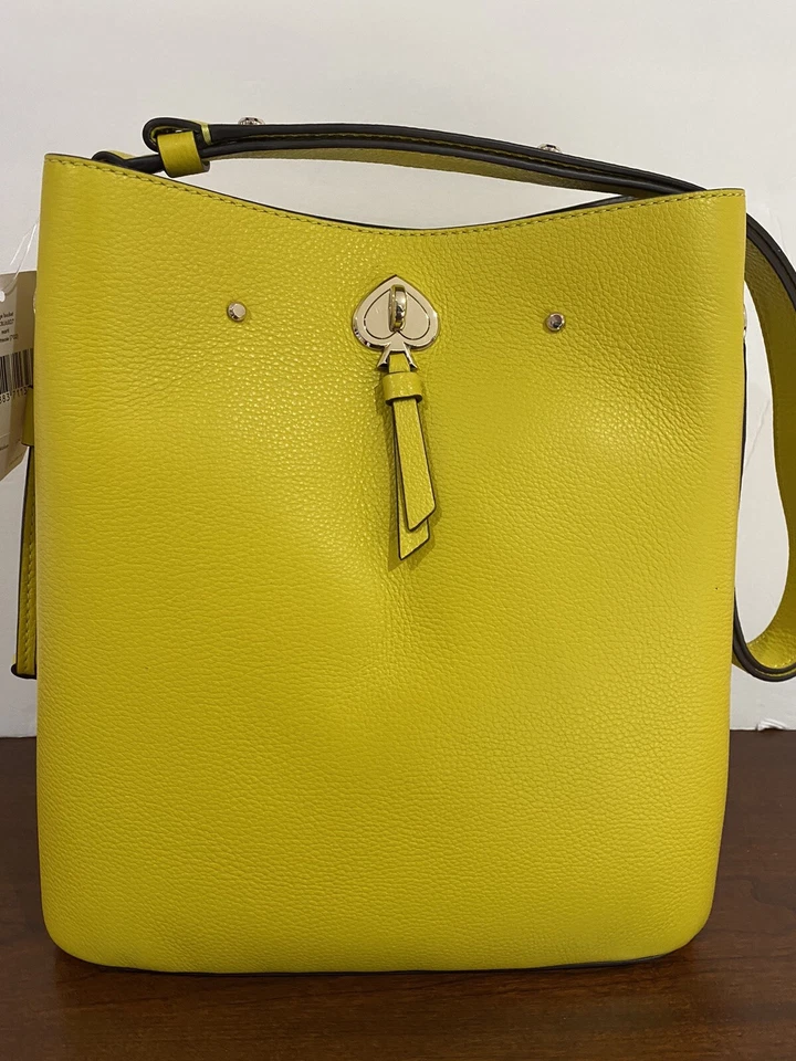 Kate Spade Marti Pebbled Bucket Bag Large - Red (WKRU6827)