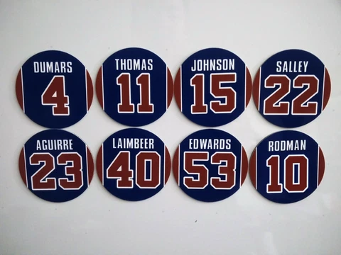 Detroit Pistons Magnets Bad Boys - Joe Dumars, Isiah Thomas, Bill Laimbeer etc Cover