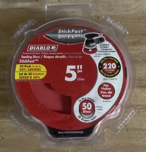 Diablo DCD050220P50G 50pk 5" Stickfast Sanding Disc 220 Grit - Picture 1 of 2