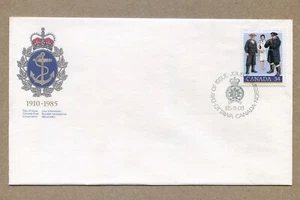 Kanada Ersttagsausgabe Serie, 1985-11-08. Kanadische Marine, einzelner 34¢ BRIEFMARKENEINBAND - Bild 1 von 2