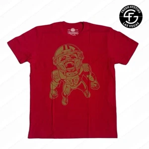 Vintage San Francisco 49ers Big Face Graphic NFL Mens Shirt Size L Large Red - Picture 1 of 4