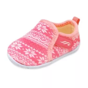 Toddler Slippers Fuzzy Kids Slippers Warm House Shoes 8-8.5 Toddler Snow Pink - Picture 1 of 6