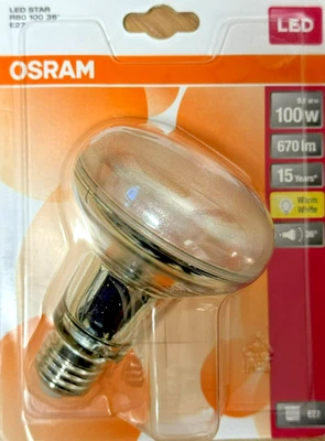 OSRAM LED E27 R80 100W (9,1W) Warmweiß Reflektorlampe - Bild 1 von 3
