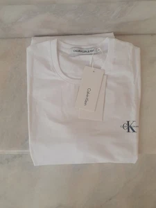 Calvin Klein Jeans * T-shirt uomo * tg. XL * Bianca * nuova - Imagen 1 de 10
