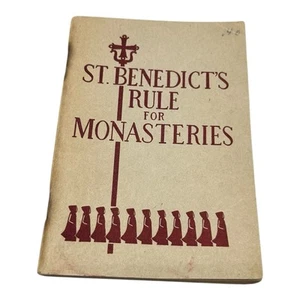St Benedict’s Rule For Monasteries 1948 Sm Pocket Size Soft Cover 5.5" x 3.75" - Imagen 1 de 14