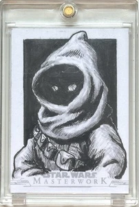 Topps Star Wars Masterwork Jawa Sketch Card By Andrew Arensberg - Picture 1 of 3