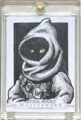 Topps Star Wars Masterwork Jawa Sketch Card By Andrew Arensberg - Image 1 of 3
