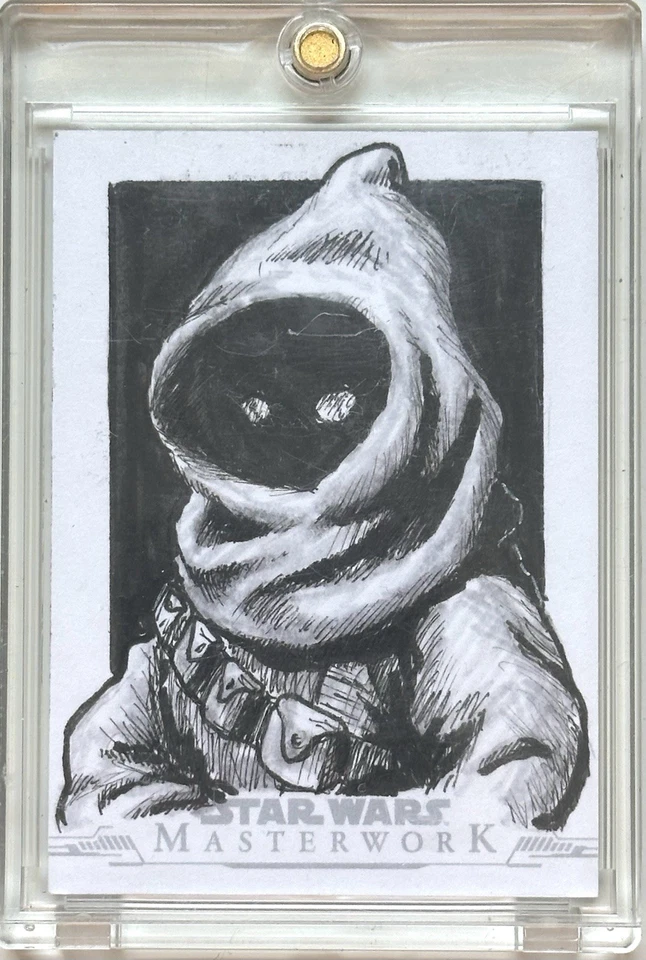 Topps Star Wars Masterwork Jawa Sketch Card By Andrew Arensberg - Image 1 of 3