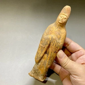 F03 Ancient Pottery figurine with hood. Tang Dynasty 唐代胡人风帽俑 - Picture 1 of 11