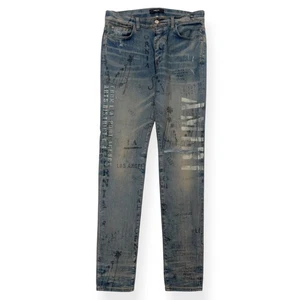 AMIRI MILITARY STENCIL LOGO SKINNY DENIM JEANS W34” UVP850€ - Bild 1 von 6