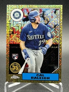 2022 Topps Cal Raleigh 1987 TOPPS MOJO CHROME 35TH RC #T87C-16 - Picture 1 of 2