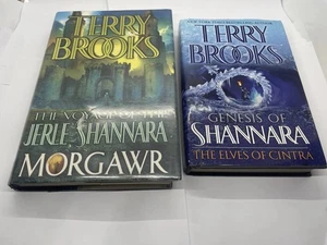 Lot 2 Terry Brooks First Ed Books SHANNARA Morgawr & Elves Of Cintra Hardbacks - Picture 1 of 7