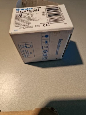 5X Finder 46.52.9.024.0074 Relay 24 V/DC 8 A 2 Switches - Image 1 of 4