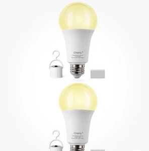 Rechargeable LED Bulb 2-pack, Emergency Bulbs. 120V 60HZ. New Free Ship - Picture 1 of 2