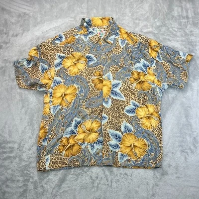 VTG Jams World Hawaiian Shirt Floral Mens M Multicolor - Image 1 of 4