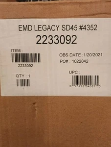 Lionel 2233092 O Scale EMD Legacy SD45 Diesel #4352 - Picture 1 of 3