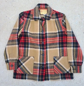 Vintage Bemidji Woolen Mills Wool Plaid Jacket Coat Men’s Size 36 - Bild 1 von 6
