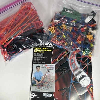 Juego de construcción de montaña rusa K'nex Talon Twist - Usado, piezas no contadas Foto 1 de 4