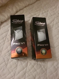 Titleist Pro V1 Golf Balls 2 Sleeves 6 Balls, New w/ Corporate Logo - Picture 1 of 12