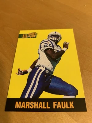 MARSHALL FAULK 1996 THE SCORE BOARD ALL SPORT PPF FOOTBALL CARD # 90 - Image 1 of 2