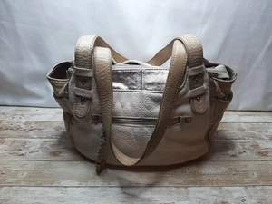 Vintage The Sak Kendra Leder Hobo Bag Creme & Beige - Bild 1 von 16